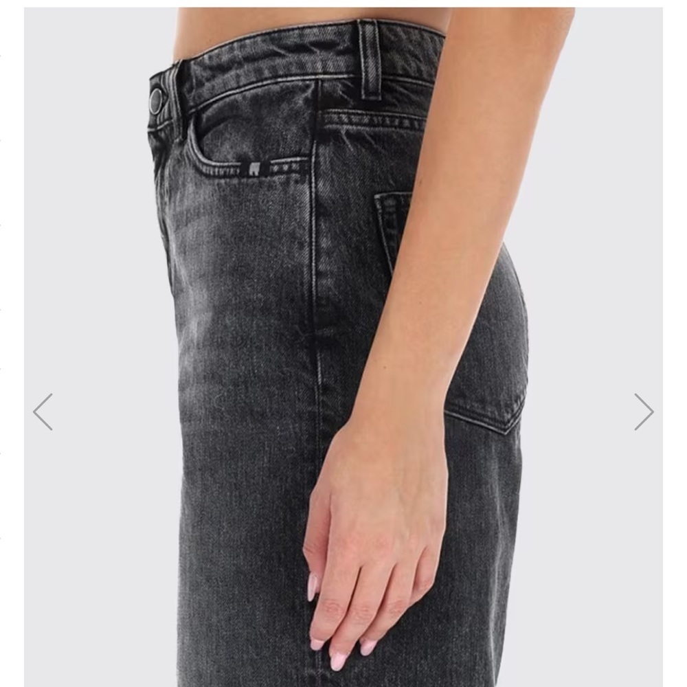 NEW Amish Lizzie Black Wash Straight Leg Luxury Denim Jeans Size 25 100% cotton - Picture 2 of 9
